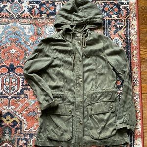 Women’s sz S olive green utility jacket